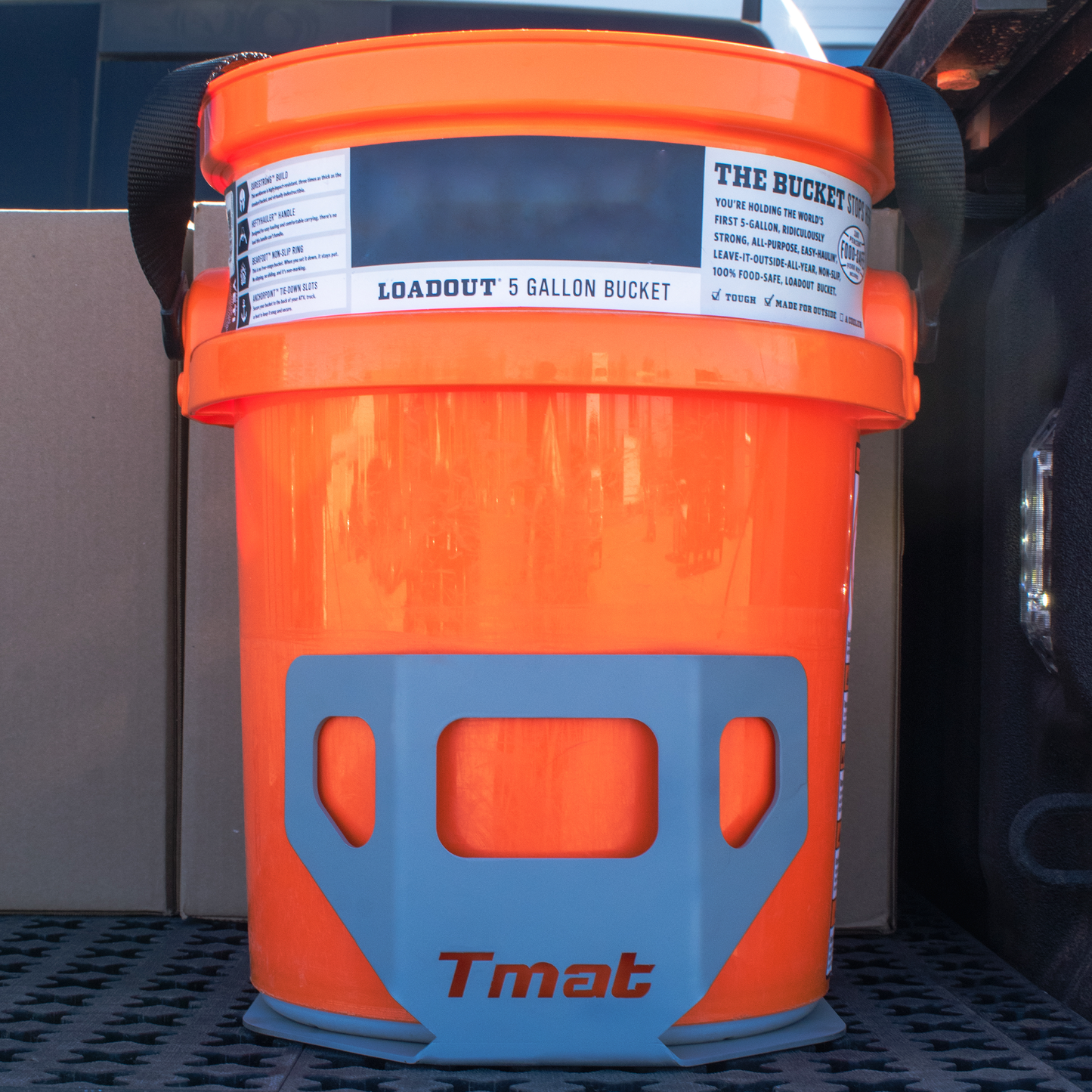 Tmat 5-Gallon Bucket Holder with Tmat Anchors *PREORDER*